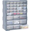 Organizér s 39 zásuvkami 38 x 16 x 47 cm [147586] (Barva Šedá)