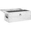 Úložný box 70 x 31 x 27 cm hliník [152250] (Barva Stříbrná)