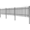 Laťkový plot se sloupky 3 ks WPC 600 x 60 cm [42826] (Barva Šedá)