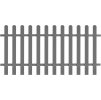 Laťkový plot WPC 200 x 100 cm [42820] (Barva Šedá)