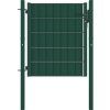 Plotová branka PVC a ocel 100 x 100 cm [145228] (Barva Zelená)