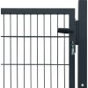 Plotová branka ocelová 105 x 150 cm [142026] (Barva Antracitová)