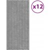 Střešní panely 12 ks pozinkovaná ocel 100 x 45 cm [317221]