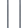 Plotové sloupky 2 ks hliník 185 cm [148986] (Barva Tmavě šedá)
