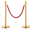 3dílná sada VIP vymezovacích sloupků nerezová ocel [145730] (Barva Zlatá)
