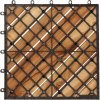 Terasové dlaždice 30 ks 30 x 30 cm masivní akáciové dřevo [3114667] (Barva Hnědá)