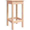 Barové židle 2 ks 40 x 40 x 78 cm masivní borové dřevo [822137] (Barva Přírodní)