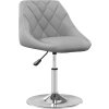 Otočné jídelní židle 4 ks samet [3088758] (Barva Světle šedá)