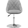 Otočné jídelní židle 4 ks samet [3088758] (Barva Světle šedá)