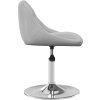 Otočné jídelní židle 4 ks samet [3088758] (Barva Světle šedá)