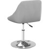 Otočné jídelní židle 4 ks samet [3088758] (Barva Světle šedá)