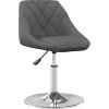 Otočné jídelní židle 4 ks samet [3088758] (Barva Světle šedá)