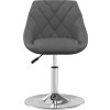 Otočné jídelní židle 4 ks samet [3088758] (Barva Světle šedá)