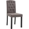 Jídelní židle 4 ks textil [242224] (Barva Šedá)