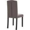 Jídelní židle 4 ks textil [242224] (Barva Šedá)