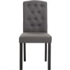 Jídelní židle 4 ks textil [242224] (Barva Šedá)