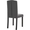 Jídelní židle 4 ks textil [242224] (Barva Šedá)