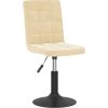 Otočné jídelní židle 2 ks samet [335740] (Barva Krémová)