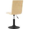 Otočné jídelní židle 2 ks samet [335740] (Barva Krémová)