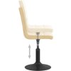 Otočné jídelní židle 2 ks samet [335740] (Barva Krémová)