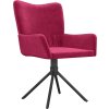 Otočné jídelní židle 2 ks samet [344814] (Barva vínová červená)