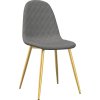 Jídelní židle 4 ks samet [325679] (Barva Světle šedá)