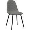 Jídelní židle 4 ks samet [325658] (Barva Tmavě šedá)
