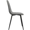 Jídelní židle 4 ks samet [325658] (Barva Tmavě šedá)