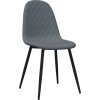 Jídelní židle 4 ks samet [325658] (Barva Tmavě šedá)