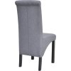 Jídelní židle 4 ks textil [272245] (Barva Světle šedá)