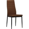 Jídelní židle 4 ks textil [246184] (Barva Hnědá)