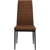 Jídelní židle 4 ks textil [246184] (Barva Hnědá)