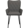 Jídelní židle 2 ks textil [344832] (Barva Tmavě šedá)