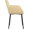 Jídelní židle 2 ks samet [344710] (Barva Krémová)