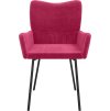 jídelní židle 2 ks samet [344802] (Barva Růžová)