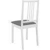 Jídelní židle s poduškami 4 ks masivní dřevo [247637] (Barva Bílo-šedá)