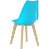 Jídelní židle 2 ks plast [244789] (Barva Tyrkysová)