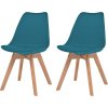Jídelní židle 2 ks plast [244789] (Barva Tyrkysová)