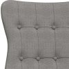 Relaxační křeslo textil [341268] (Barva Světle šedá)