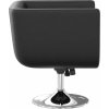 Otočné křeslo umělá kůže [240041] (Barva Černá)