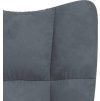 Relaxační křeslo samet [328096] (Barva Tmavě šedá)