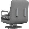 Otočné křeslo rozkládací tmavě šedé textil [244666] (Barva Světle šedá)