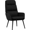 Relaxační křeslo textil [341125] (Barva Černá)