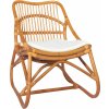 Ratanová židle len [325483] (Barva Světle hnědá)