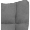 Relaxační křeslo samet [328172] (Barva Světle šedá)