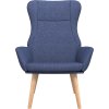 Relaxační křeslo textil [341398] (Barva Modrá)