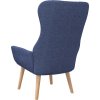Relaxační křeslo textil [341398] (Barva Modrá)