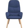 Relaxační křeslo textil [340994] (Barva Modrá)