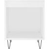 Noční stolky 2 ks 40 x 35 x 50 cm kompozitní dřevo [830721] (Barva Bílá s vysokým leskem)