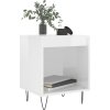 Noční stolky 2 ks 40 x 35 x 50 cm kompozitní dřevo [830721] (Barva Bílá s vysokým leskem)